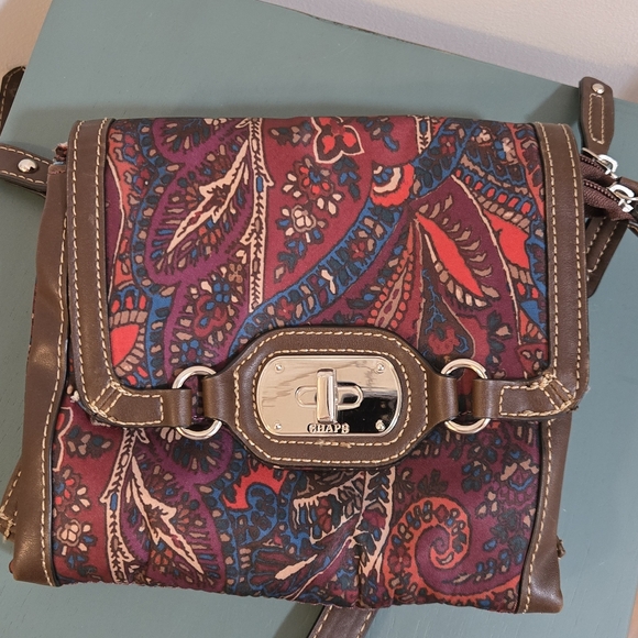 Chaps jeweltone paisley crossbody purse - Picture 7 of 10